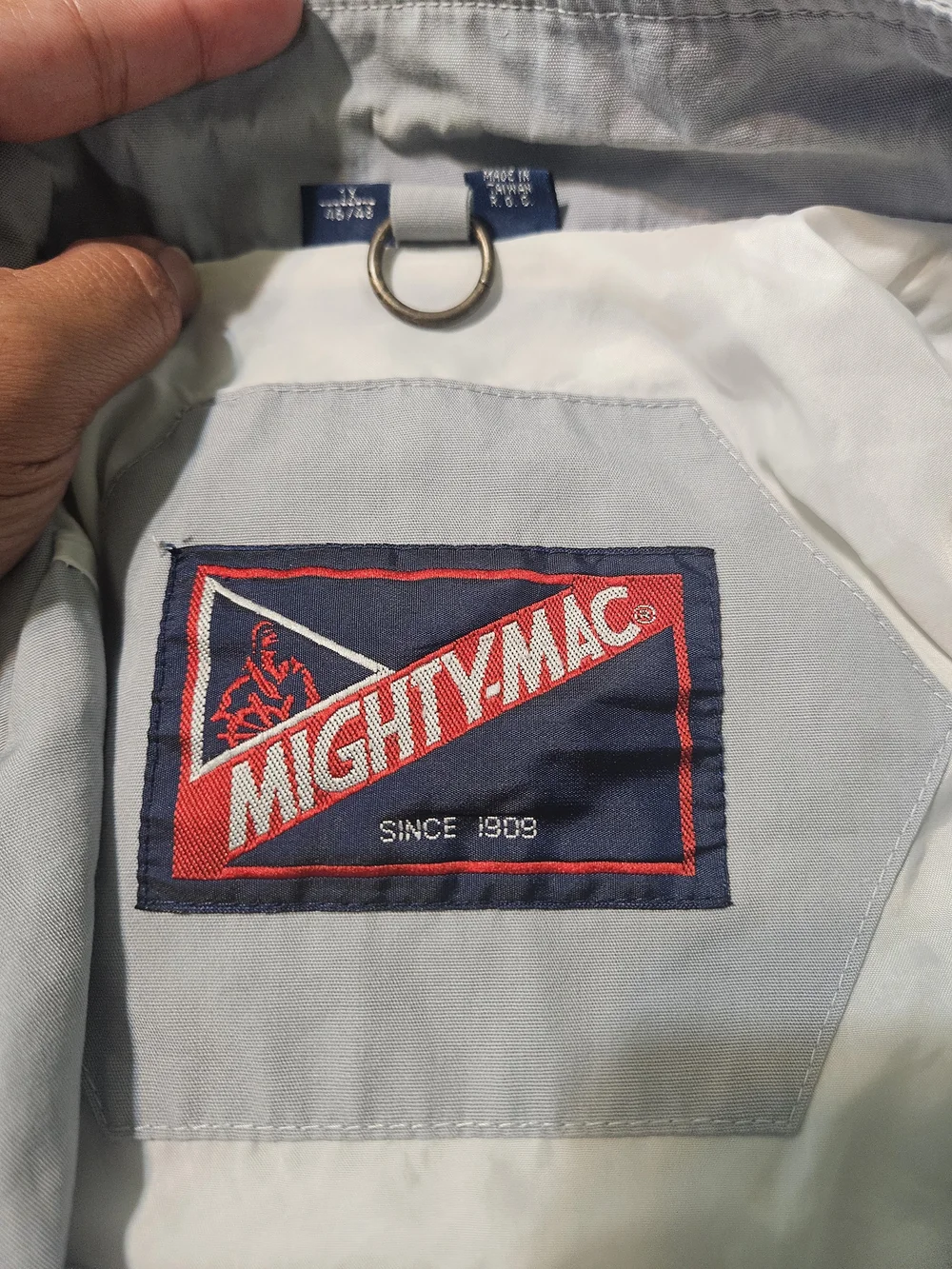 Mighty Mac Men's Light Gray Zip-Front Performance Jacket